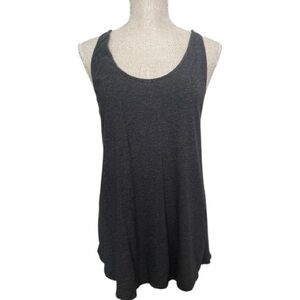 Lululemon Om Tank Top Heathered Black Size 4